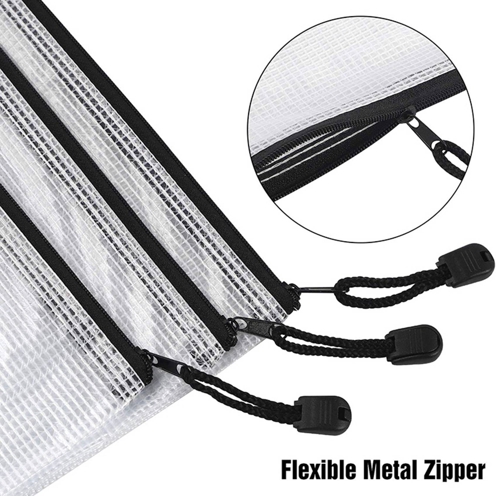 Home Office Bagas - 36Pcs Mesh Zipper Pouch Document Bag,