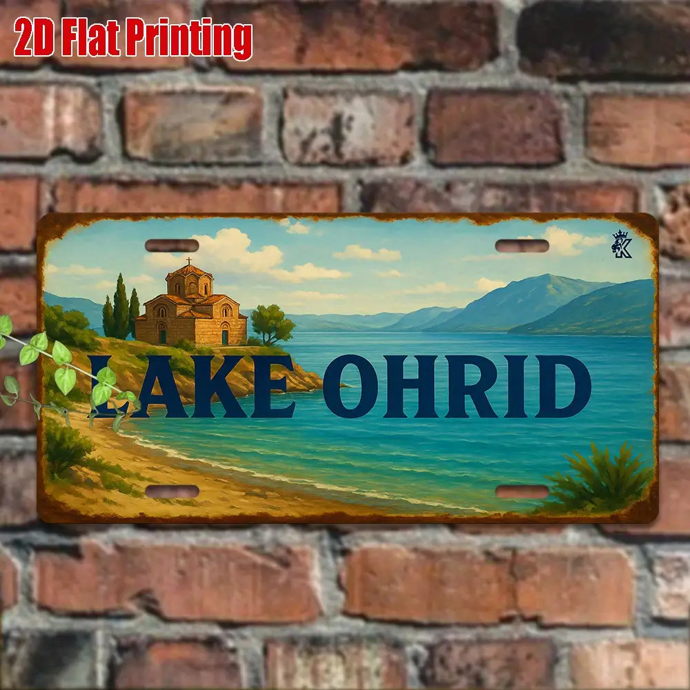 Home Office With View - AL Sign - Vintage Durable Metal