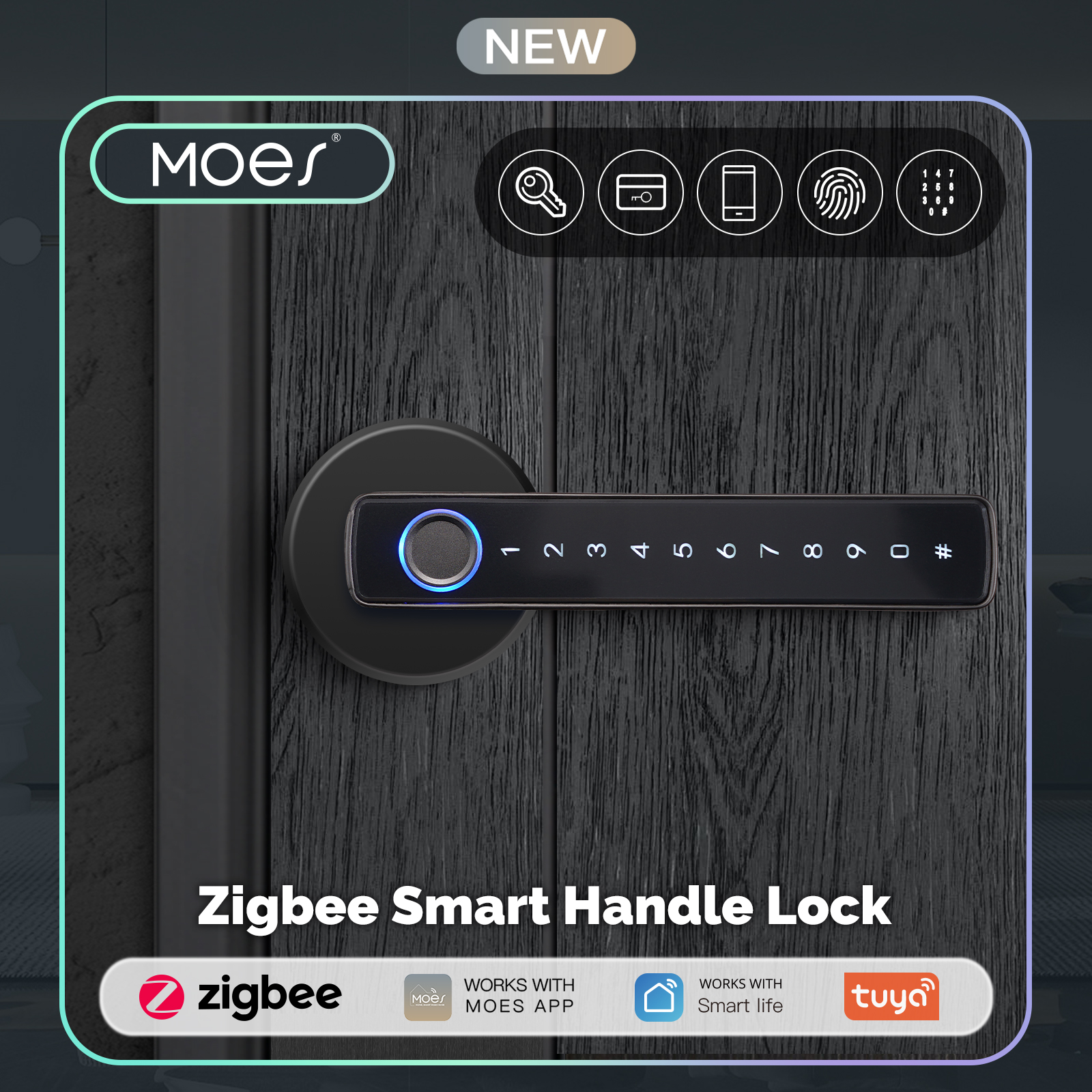 Home Office Immigration - MOES Tuya Zigbee Smart Fingerprint Door
