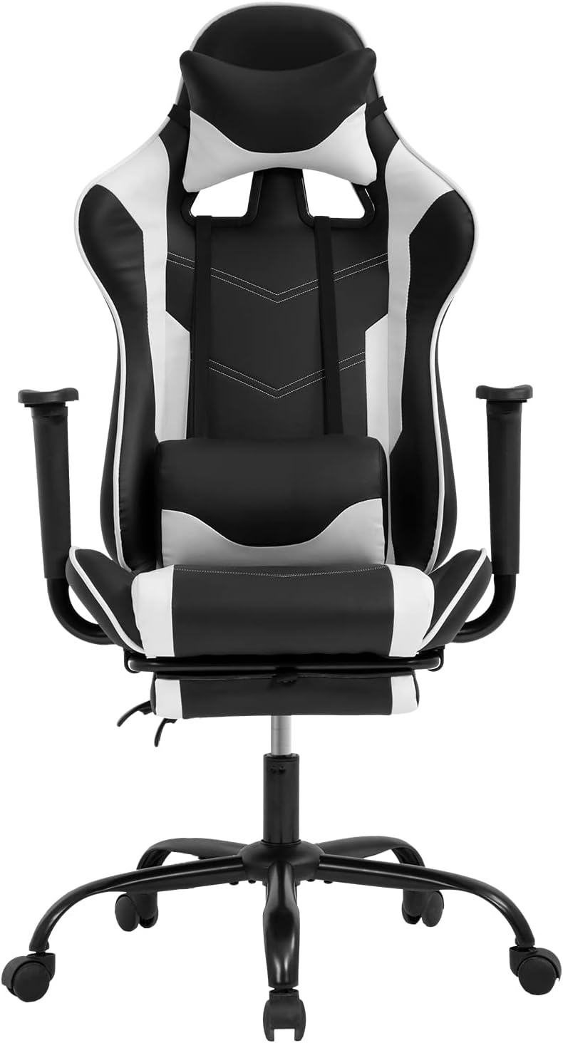 Home Office Chair - Ergonomic Gaming Chair with Footrest, Adjustable