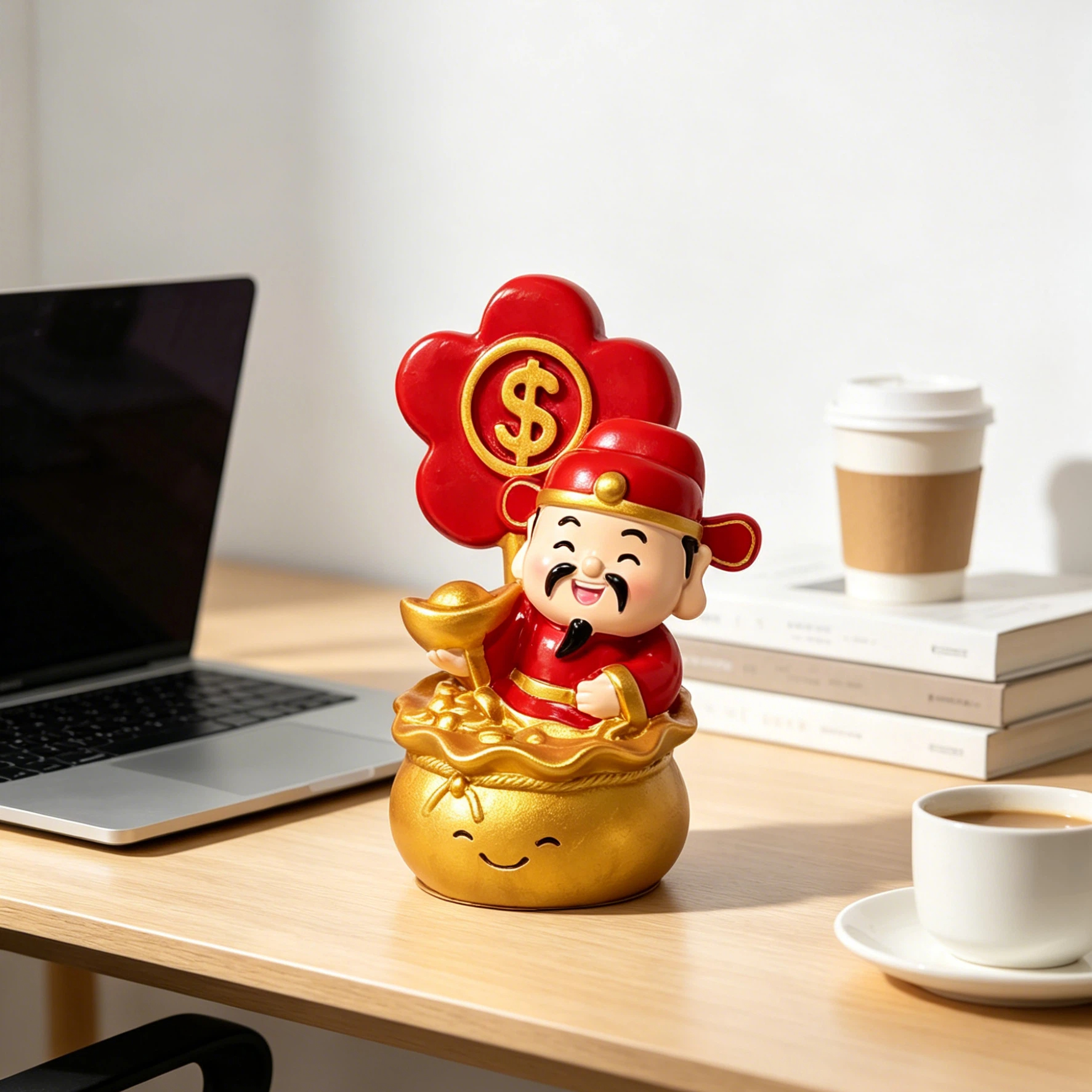 Home Office Bagas - 1 Piece, New Chinese-Style Cute Resin