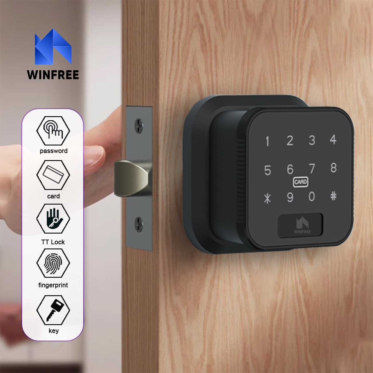 Home Office Immigration - WINFREE Smart Lock Fingerprint Door Lock