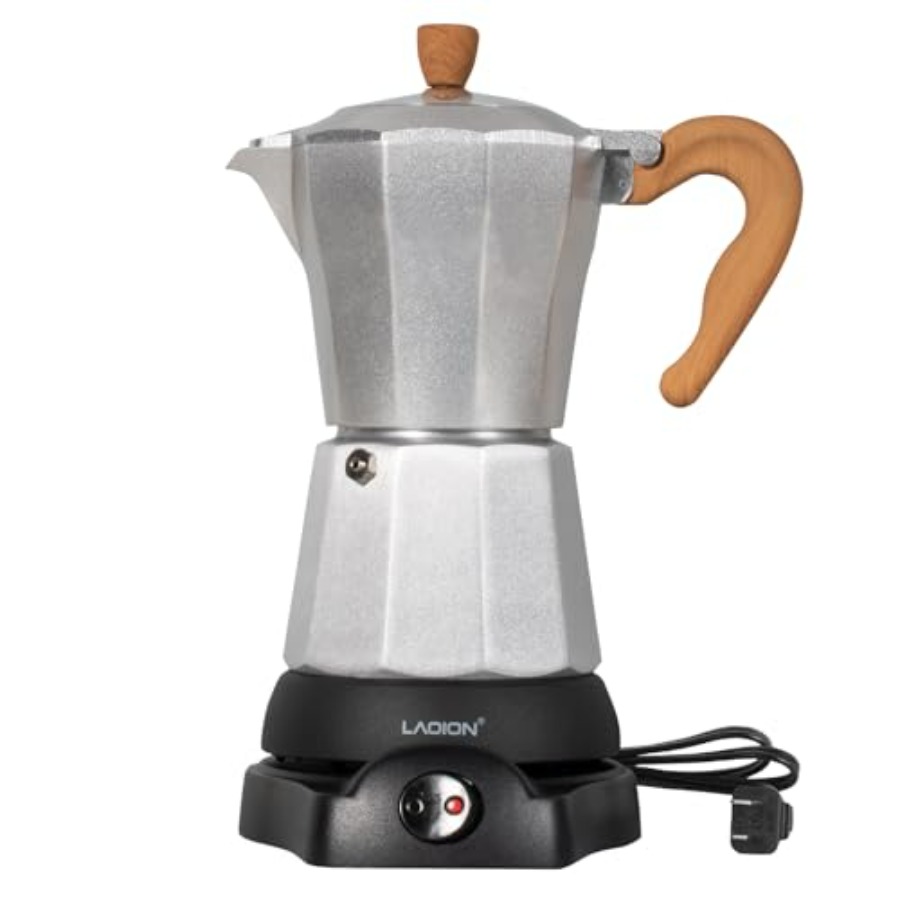 Home Office Moka - Modern 6 Cup Electric Coffee Maker