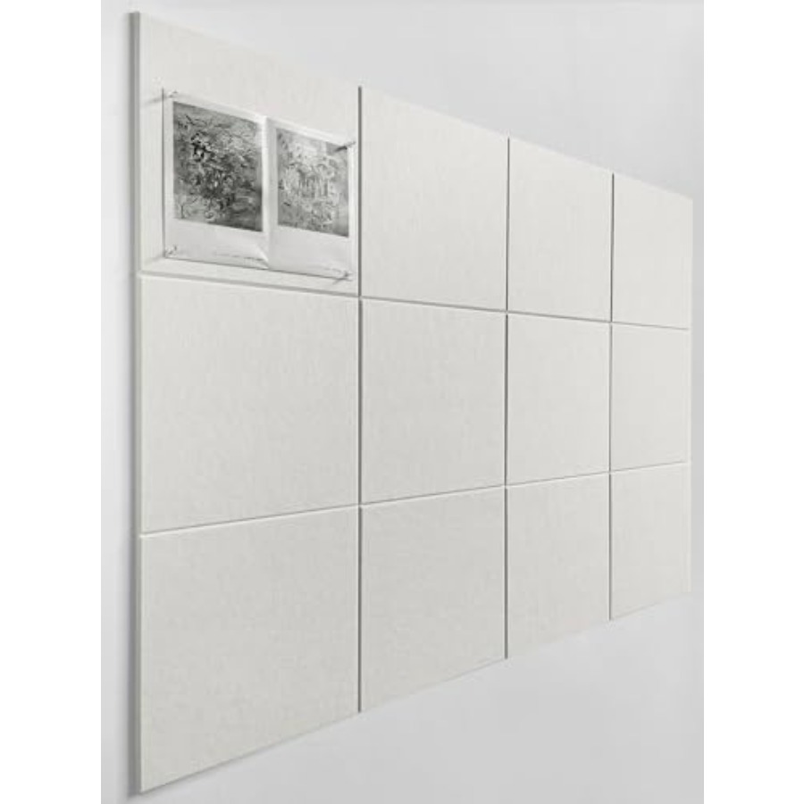 Home Office Alternative - White Cork Board Tiles Large Cork