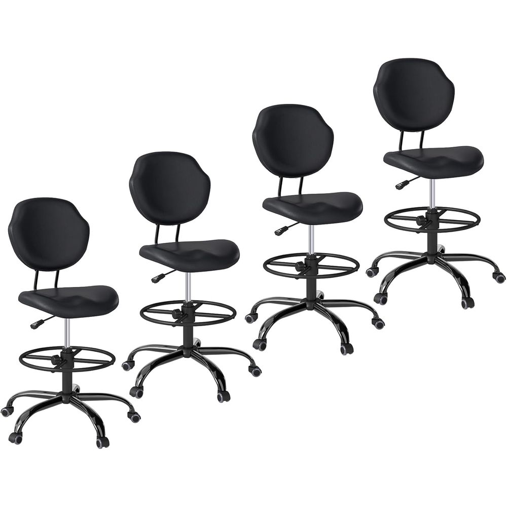 Home Office Chair - Ergonomic Swivel Chair with Lumbar Support,