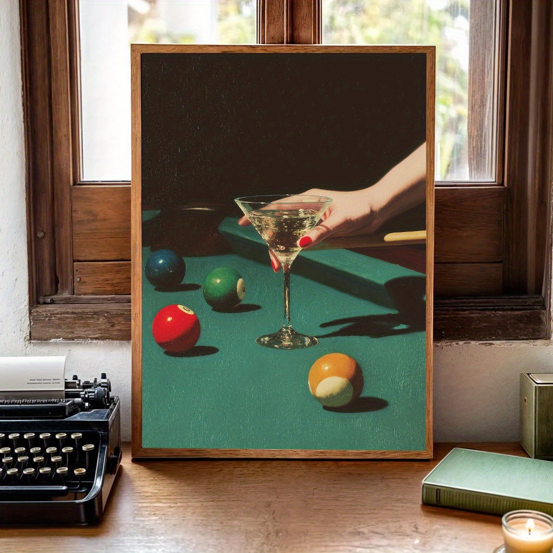 1pc Vintage Billiards Cocktail - Home Office Minimalist ulasan dan harga