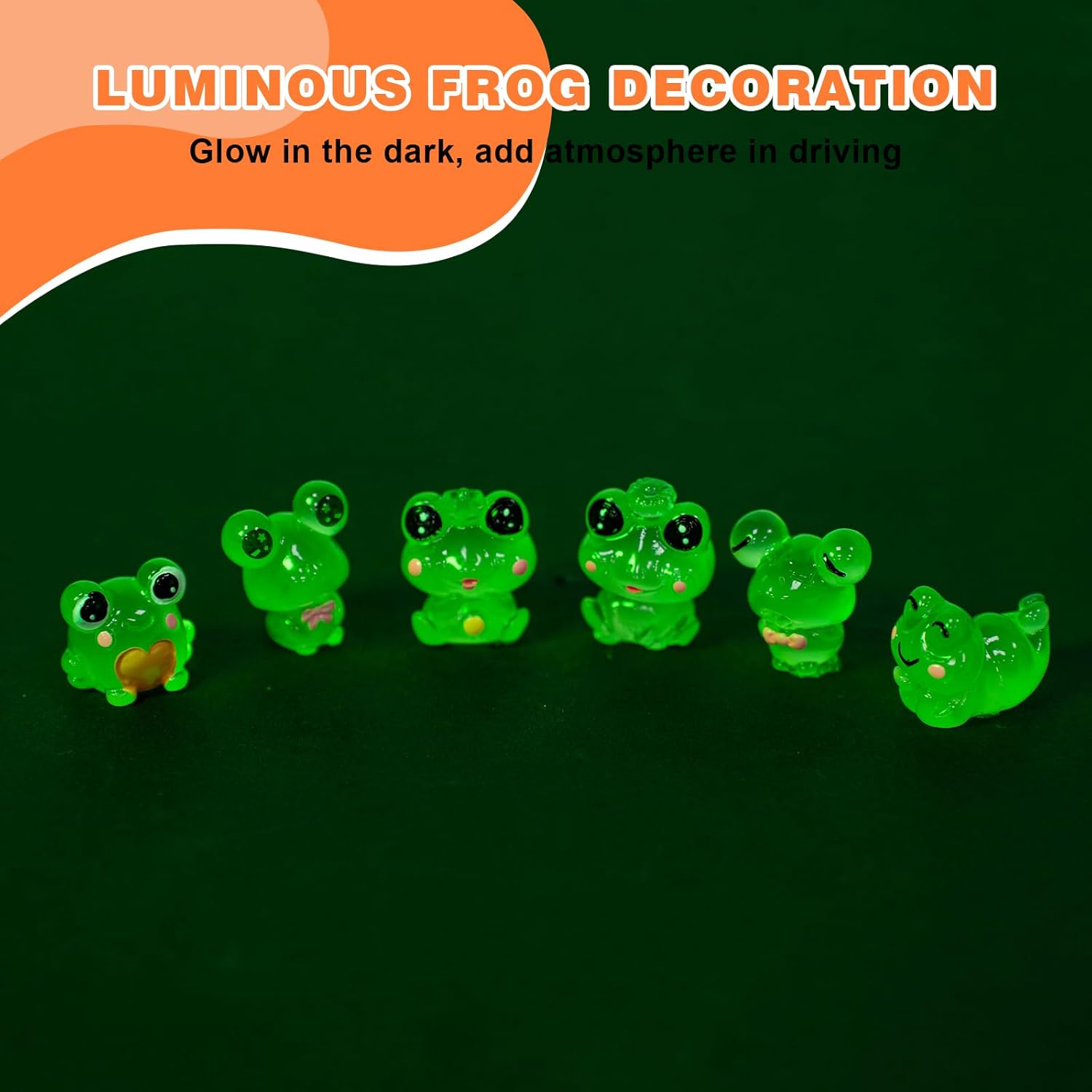 6PCS Fun Luminous Frog Car Das - Home Office With View ulasan dan harga