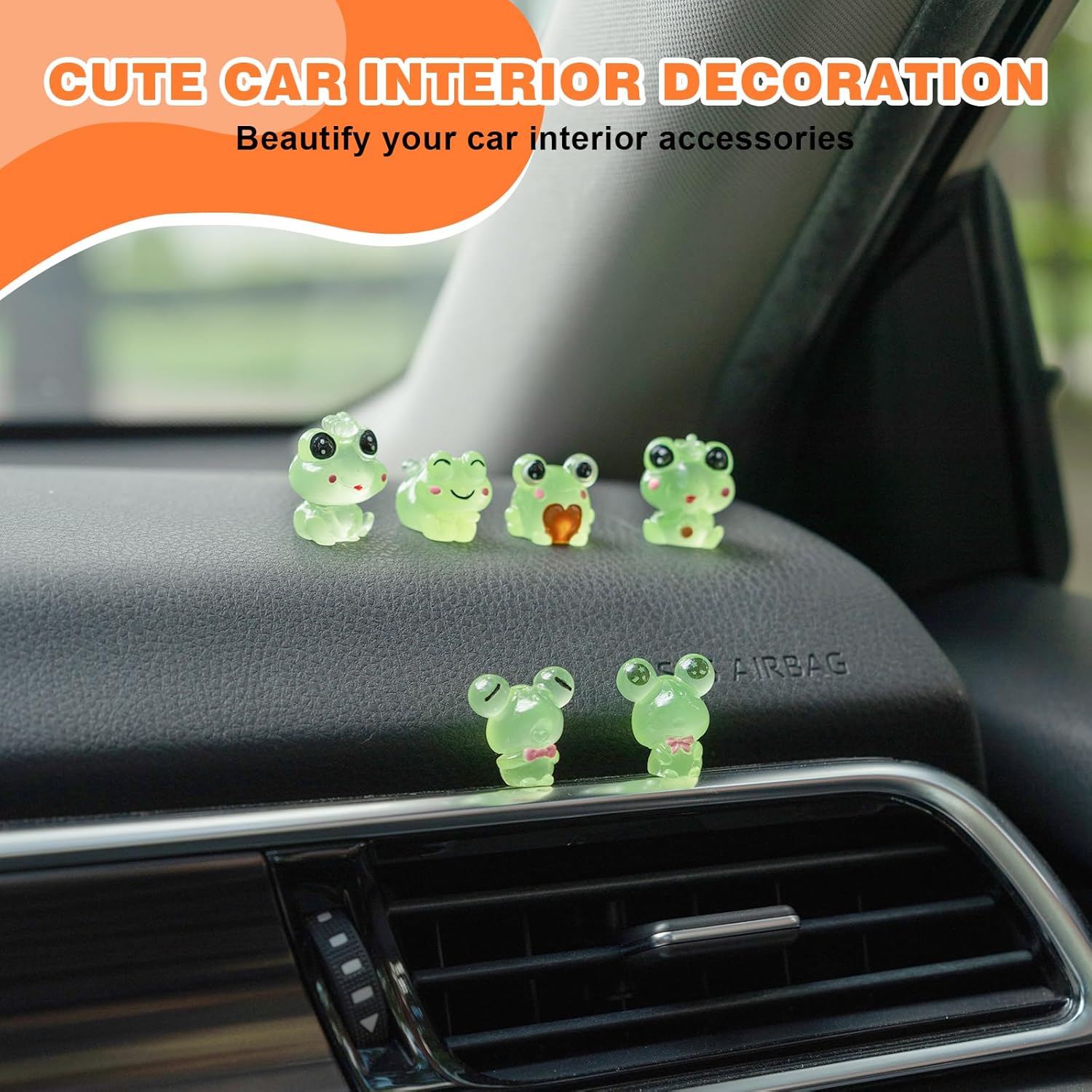 6PCS Fun Luminous Frog Car Das - Home Office With View ulasan dan harga