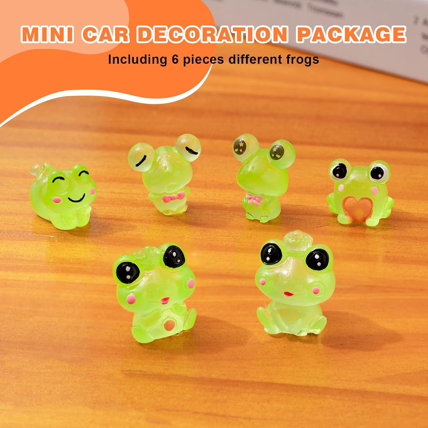 6PCS Fun Luminous Frog Car Das - Home Office With View ulasan dan harga