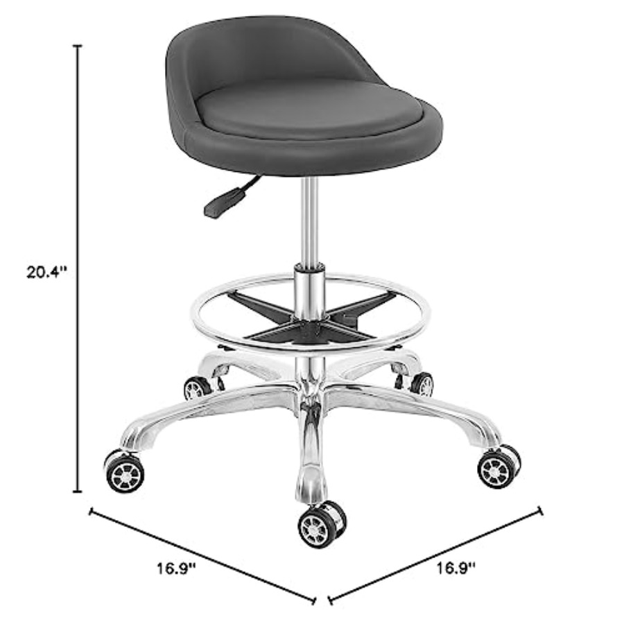 Rolling Stool Adjustable Draft - Home Office Chair ulasan dan harga