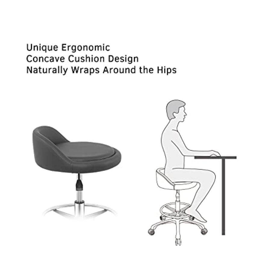 Rolling Stool Adjustable Draft - Home Office Chair ulasan dan harga
