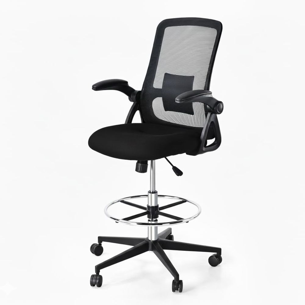 Mesh Backrest Swivel Chair wit - Home Office Chair ulasan dan harga
