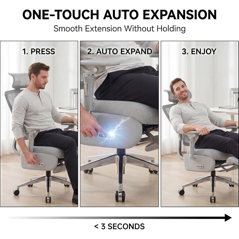 Dual-Motor Ergonomic Office Ch - Home Office Chair ulasan dan harga