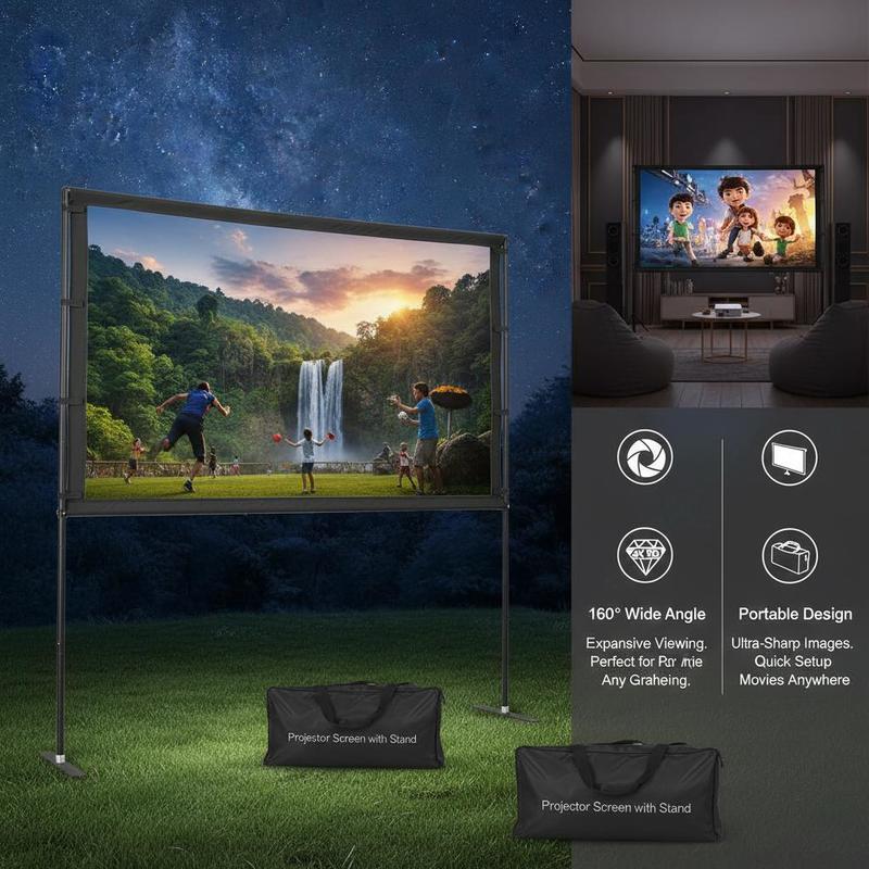 Portable Movie Display 80 Inch - Home Office With View ulasan dan harga