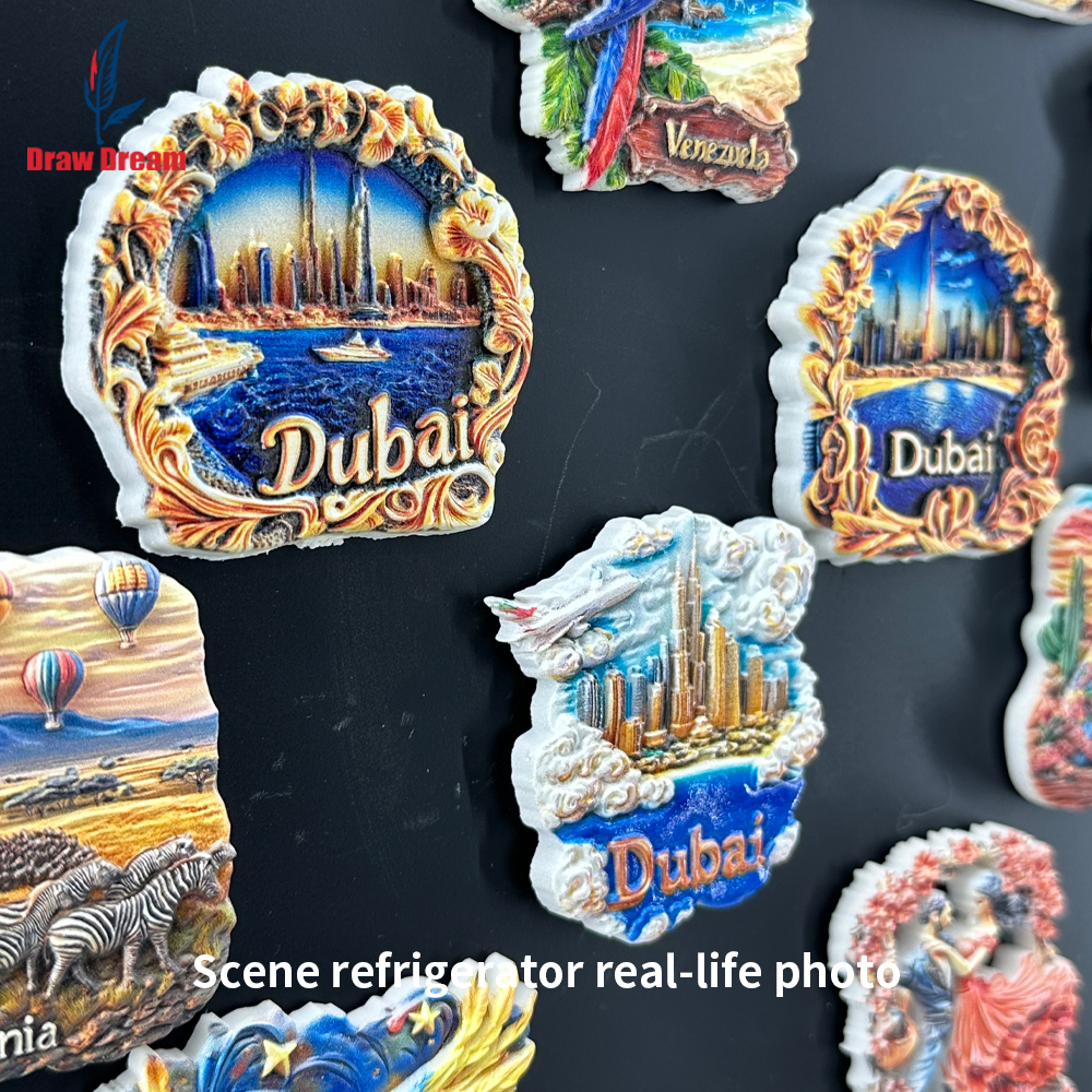 1Pc Dubai Creative 3D Refriger - Home Office Dubai ulasan dan harga