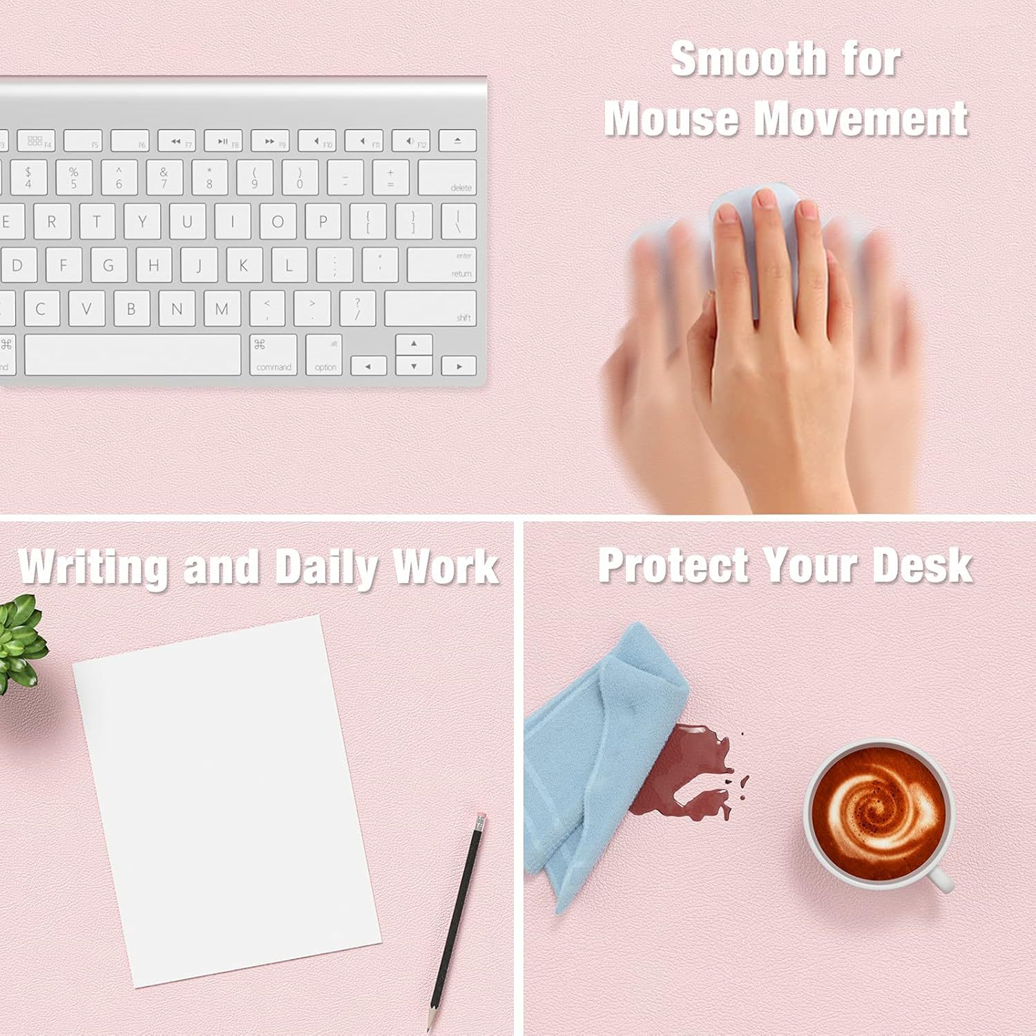 1 Pcs Large Size 60*30mm Offic - Desk Mat Leather ulasan dan harga