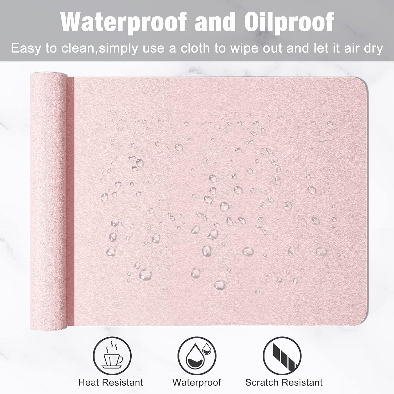 1 Pcs Large Size 60*30mm Offic - Desk Mat Leather ulasan dan harga