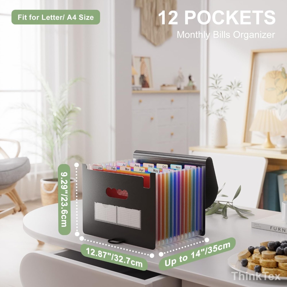 12-Pocket Expanding File Folde - Home Office Tax ulasan dan harga