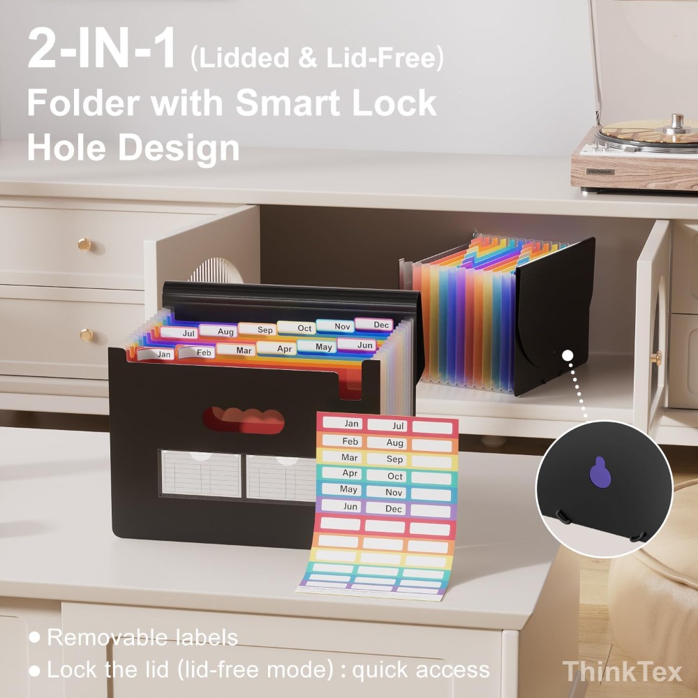 12-Pocket Expanding File Folde - Home Office Tax ulasan dan harga