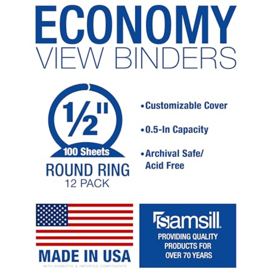 0.5 Inch 3 Ring Binders Econom - Home Office With View ulasan dan harga