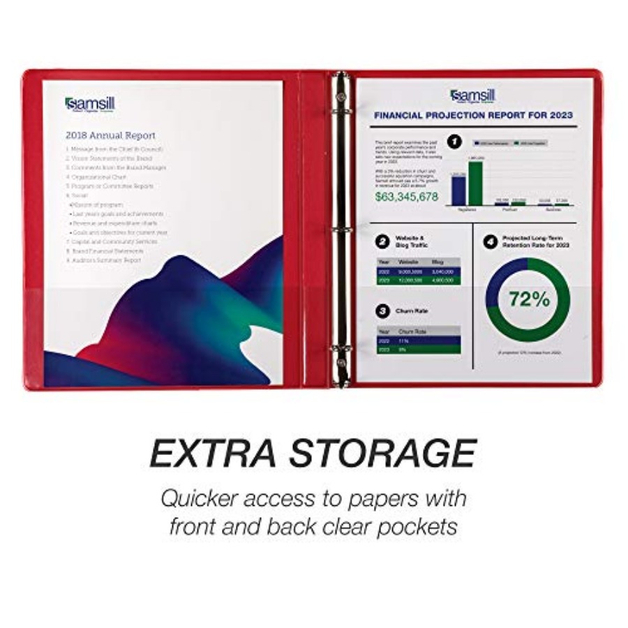 0.5 Inch 3 Ring Binders Econom - Home Office With View ulasan dan harga