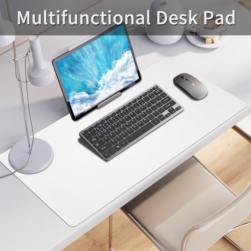 Bloss White Desk Mat, Waterpro - Desk Mat Leather ulasan dan harga