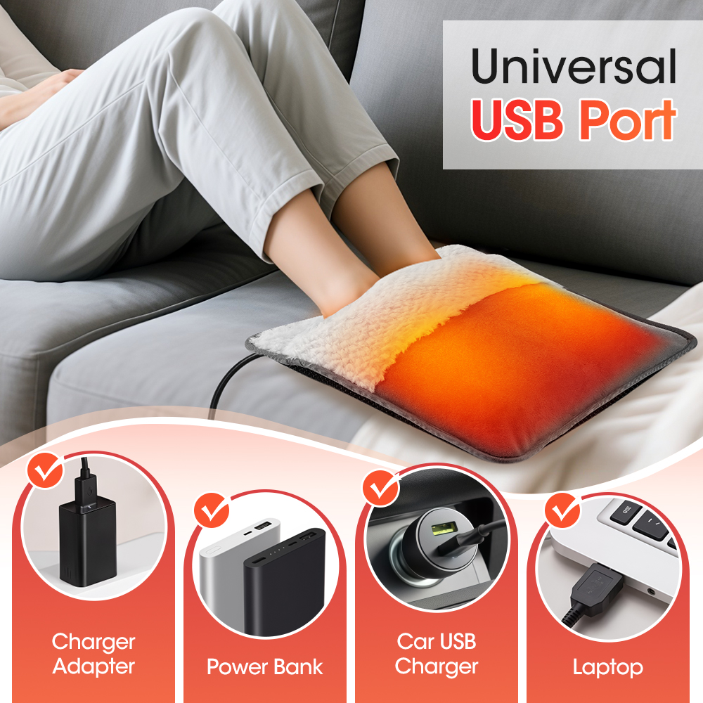 Electric Heating Foot Pad 50°C - Home Office Alternative ulasan dan harga