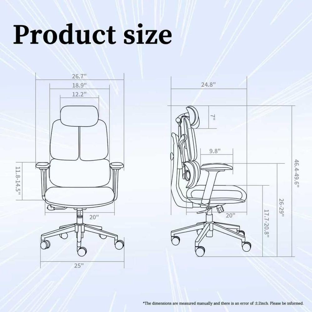 Ergonomic High-Capacity Home M - Home Office Chair ulasan dan harga