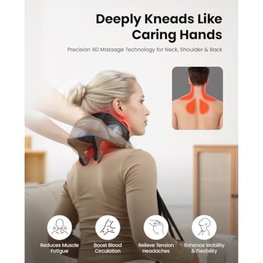 Cordless Shiatsu Neck Massager - Home Office Alternative ulasan dan harga