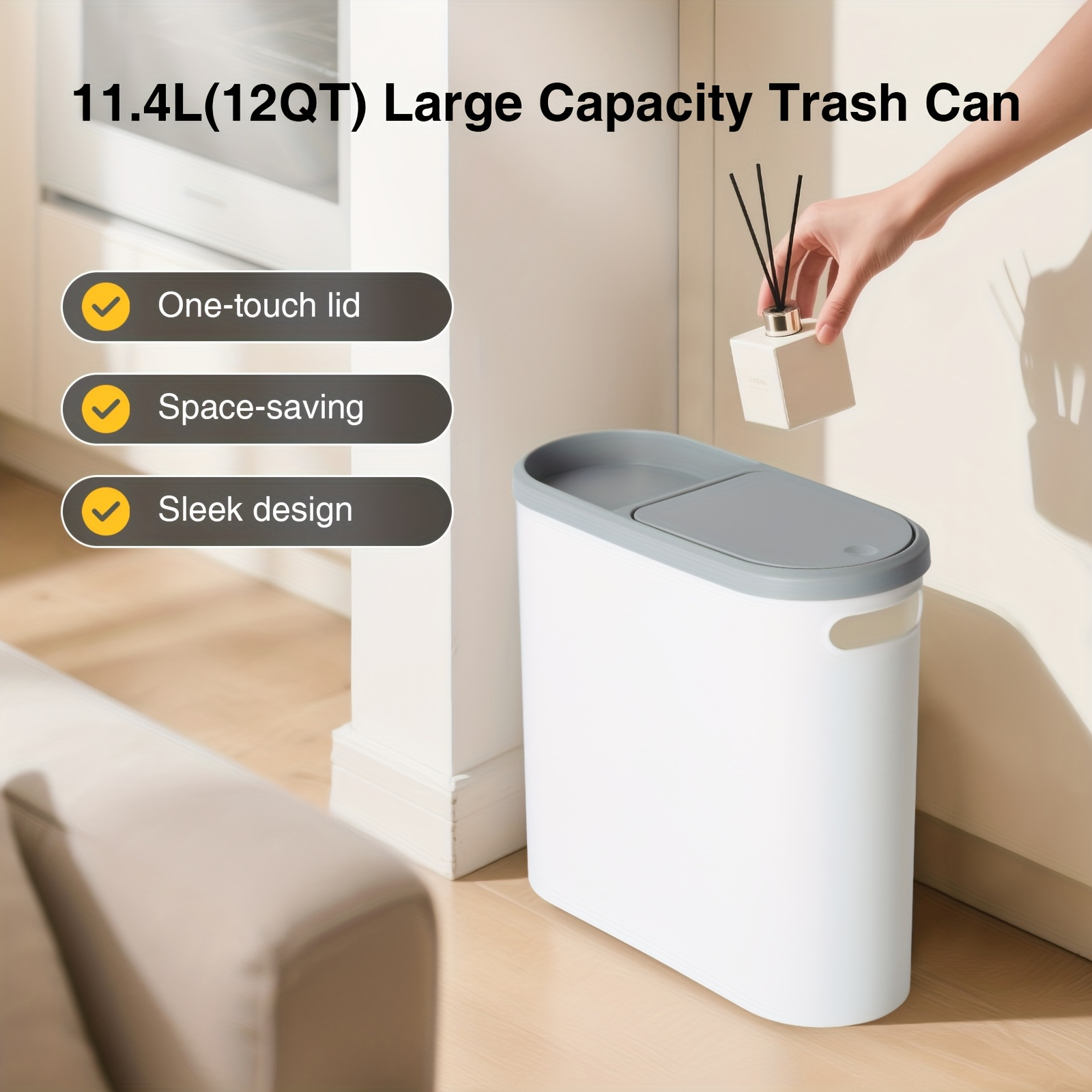 2/1 bathroom trash cans, compa - Home Office Bagas ulasan dan harga