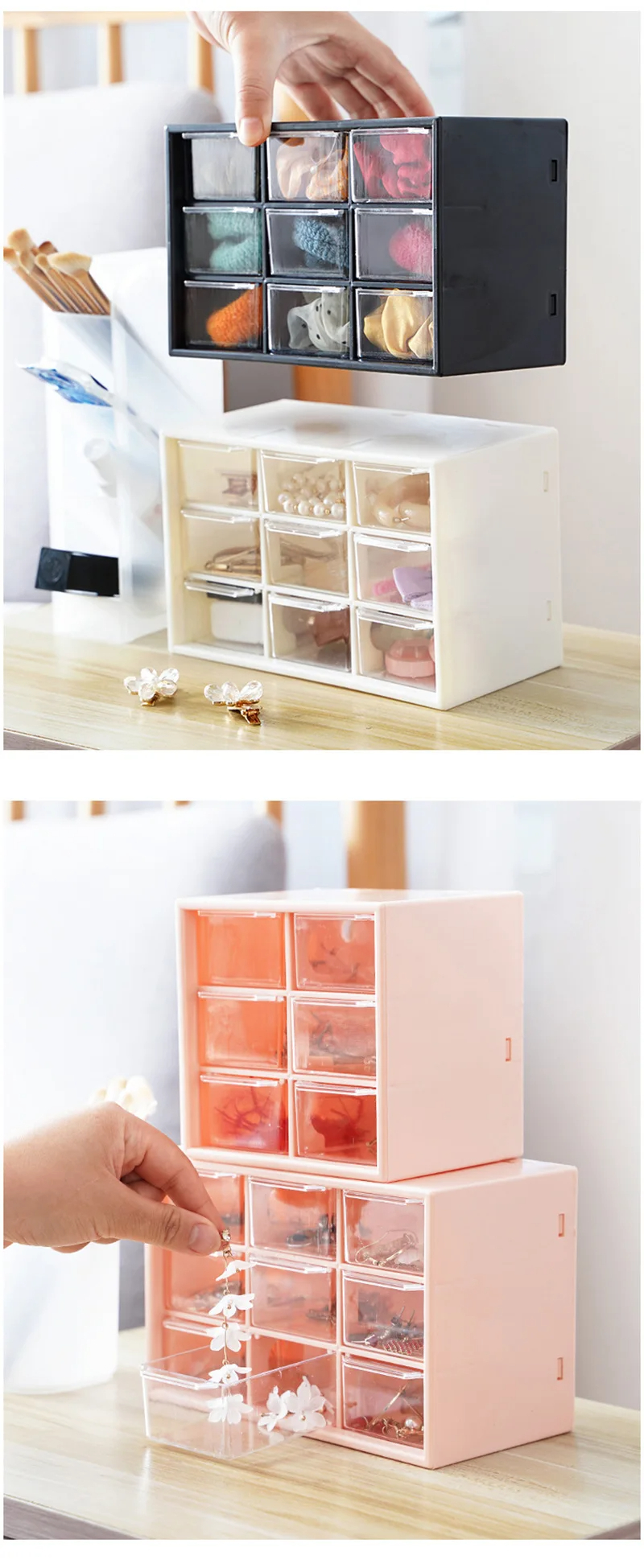 Simple High-Color Desktop Orga - Home Office Desk With Drawers ulasan dan harga