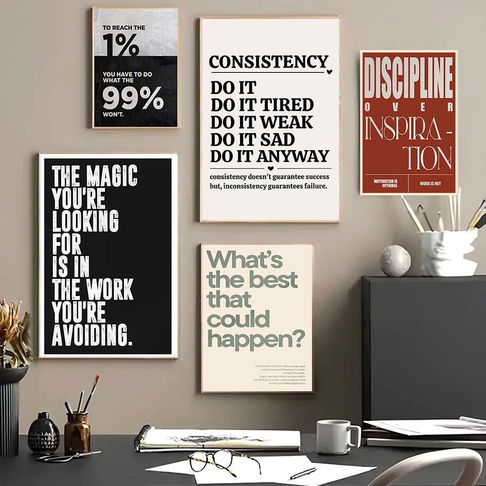Minimalist Motivational Quotes - Home Office Minimalist ulasan dan harga