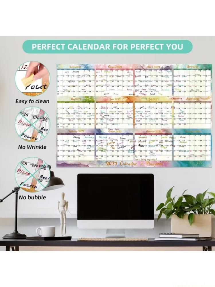 2026 Double Sided Erasable Cal - Home Office With View ulasan dan harga