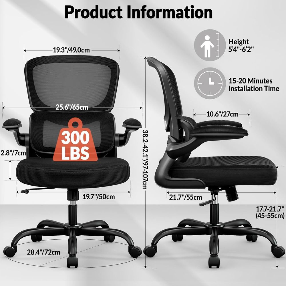 Ergonomic Breathable Mesh Desk - Home Office Chair ulasan dan harga
