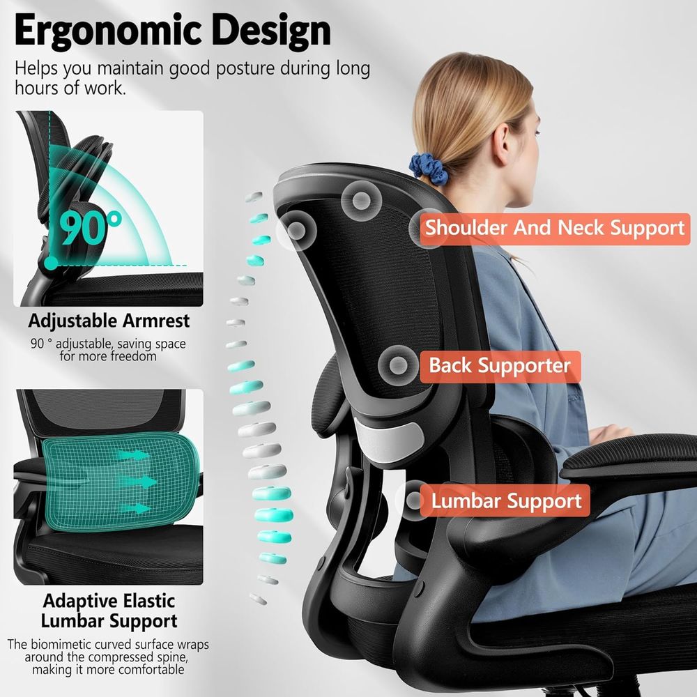 Ergonomic Breathable Mesh Desk - Home Office Chair ulasan dan harga