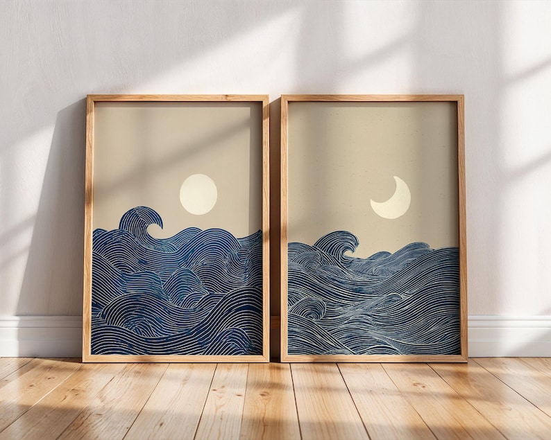 2pcs Japandi Minimalist Moon C - Home Office Minimalist ulasan dan harga