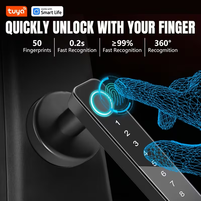 Tuya Smart 5‑in‑1 Fingerprint  - Home Office Immigration ulasan dan harga