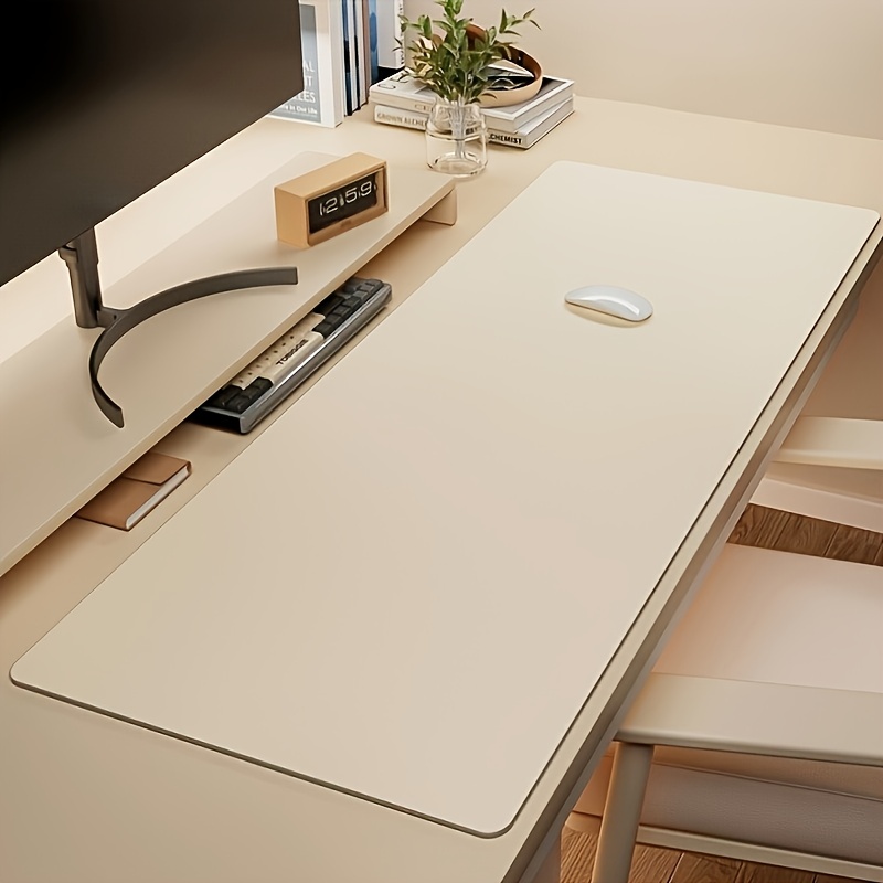 1pc Large Faux Leather Mouse P - Desk Mat Leather ulasan dan harga