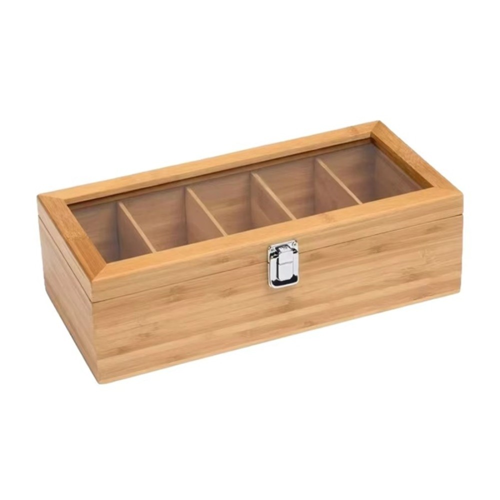 Portable Bamboo Tea bag Storag - Home Office Bagas ulasan dan harga