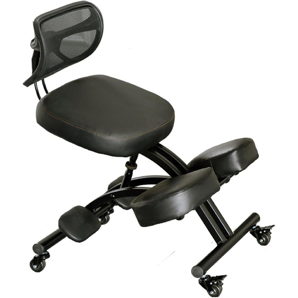 Black Ergonomic Kneeling Chair - Home Office Chair ulasan dan harga