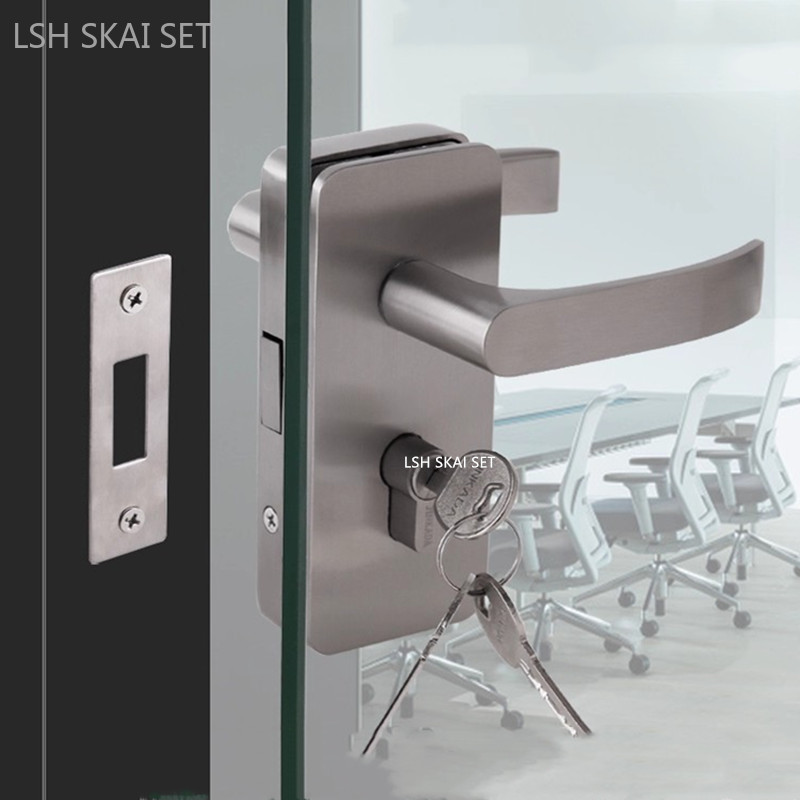 Double-sided Handle Glass Door - Home Office Immigration ulasan dan harga