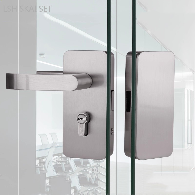 Double-sided Handle Glass Door - Home Office Immigration ulasan dan harga