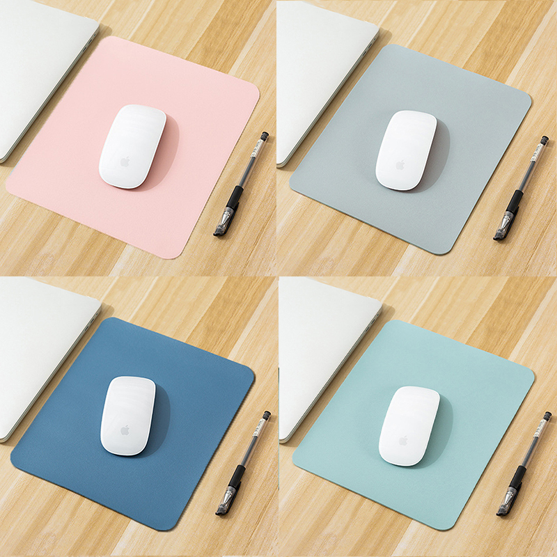 Small PU mouse pad Non-Slip Ga - Desk Mat Leather ulasan dan harga