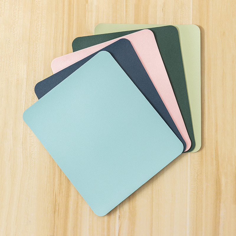 Small PU mouse pad Non-Slip Ga - Desk Mat Leather ulasan dan harga