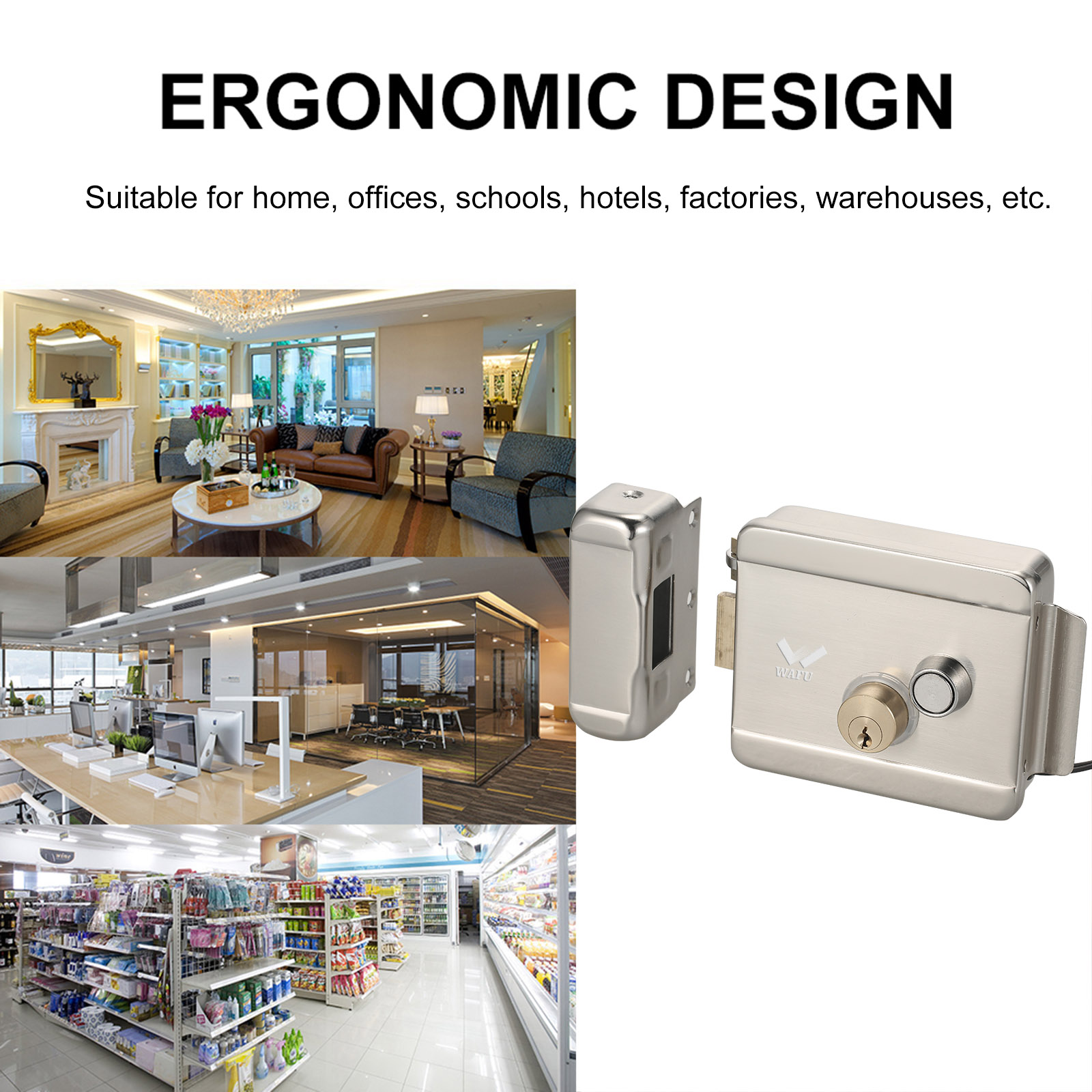 WAFU Smart Electric Gate Door  - Home Office Immigration ulasan dan harga