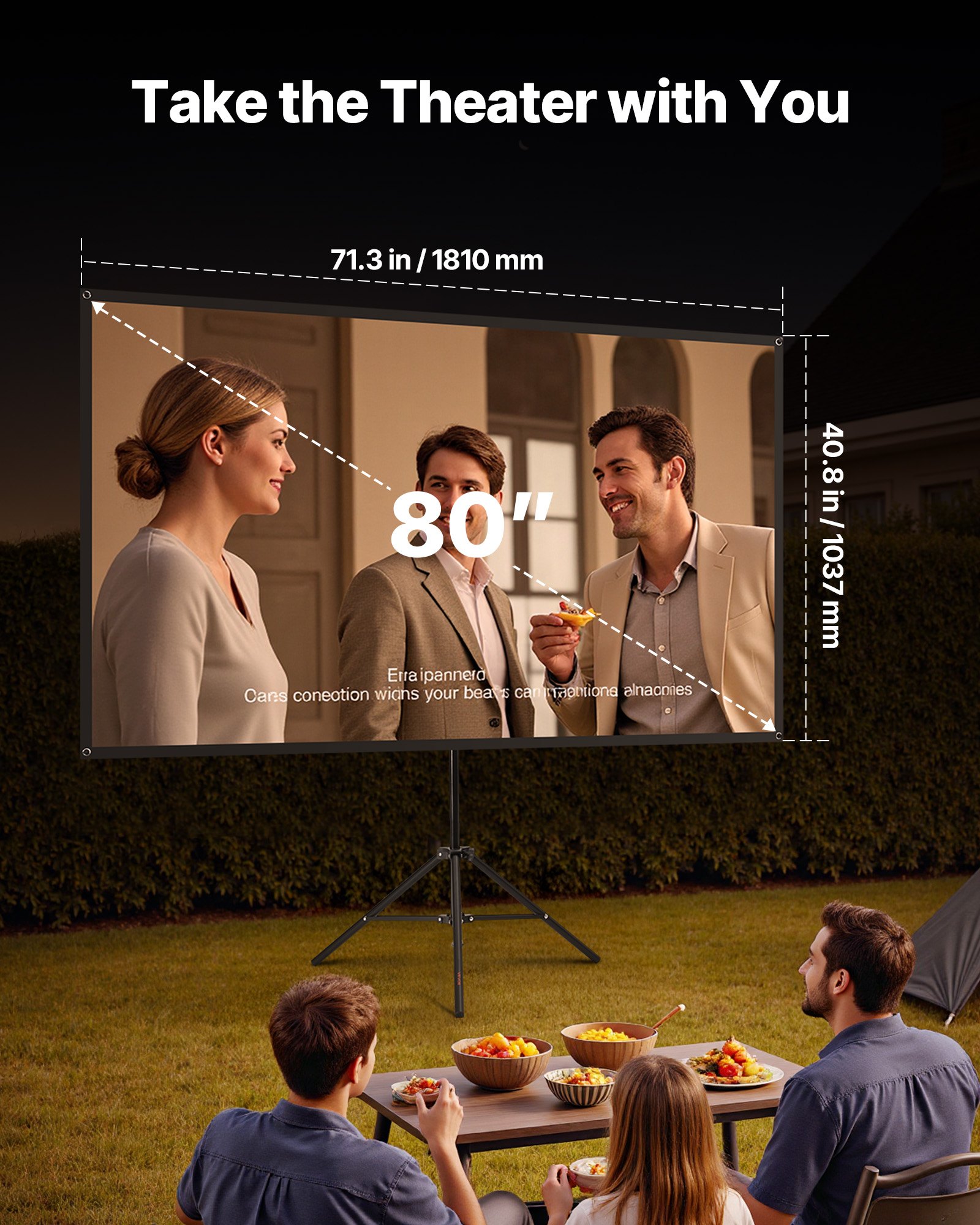 Tripod Projection Display 80 I - Home Office With View ulasan dan harga