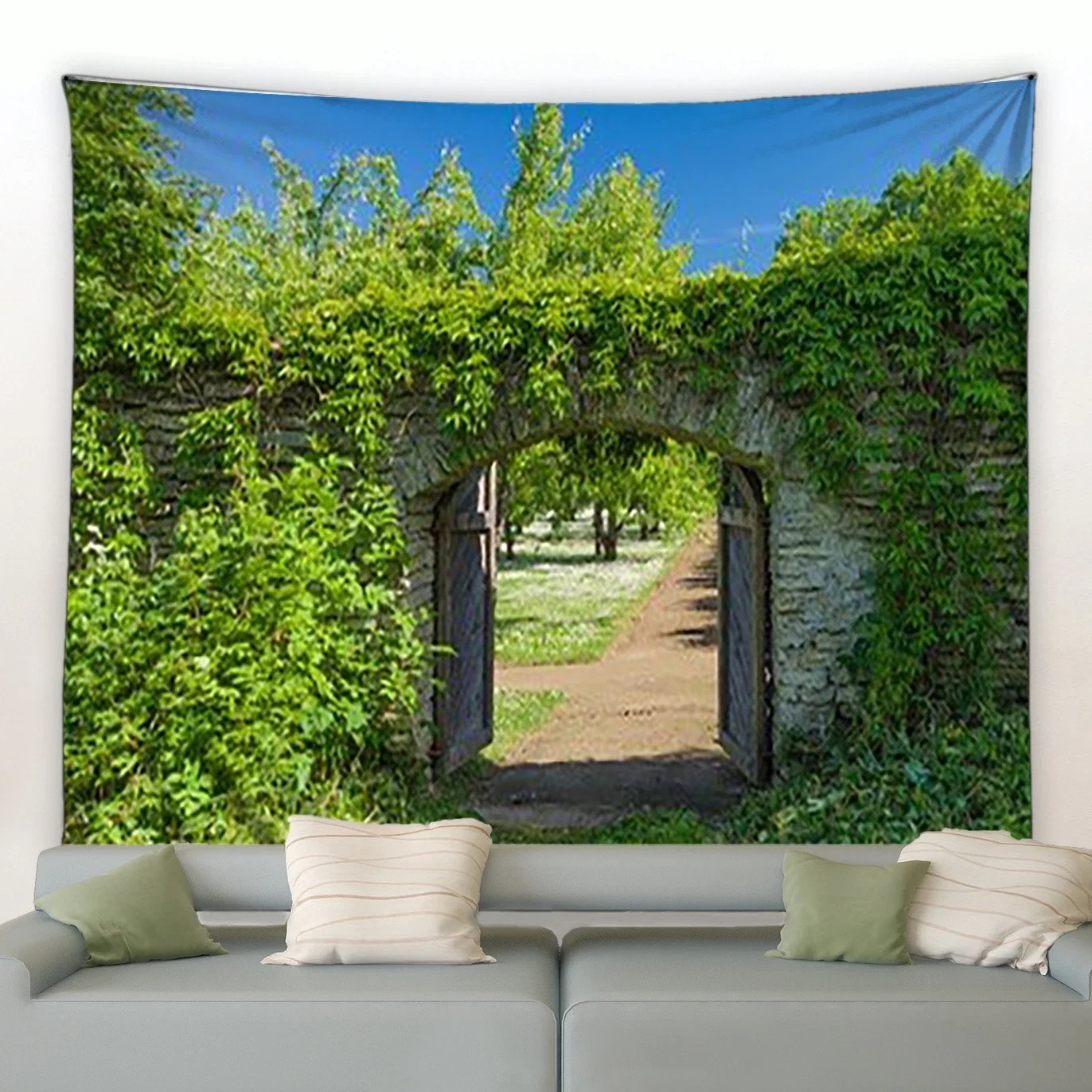 Home decoration tapestry hangi - Home Office With View ulasan dan harga