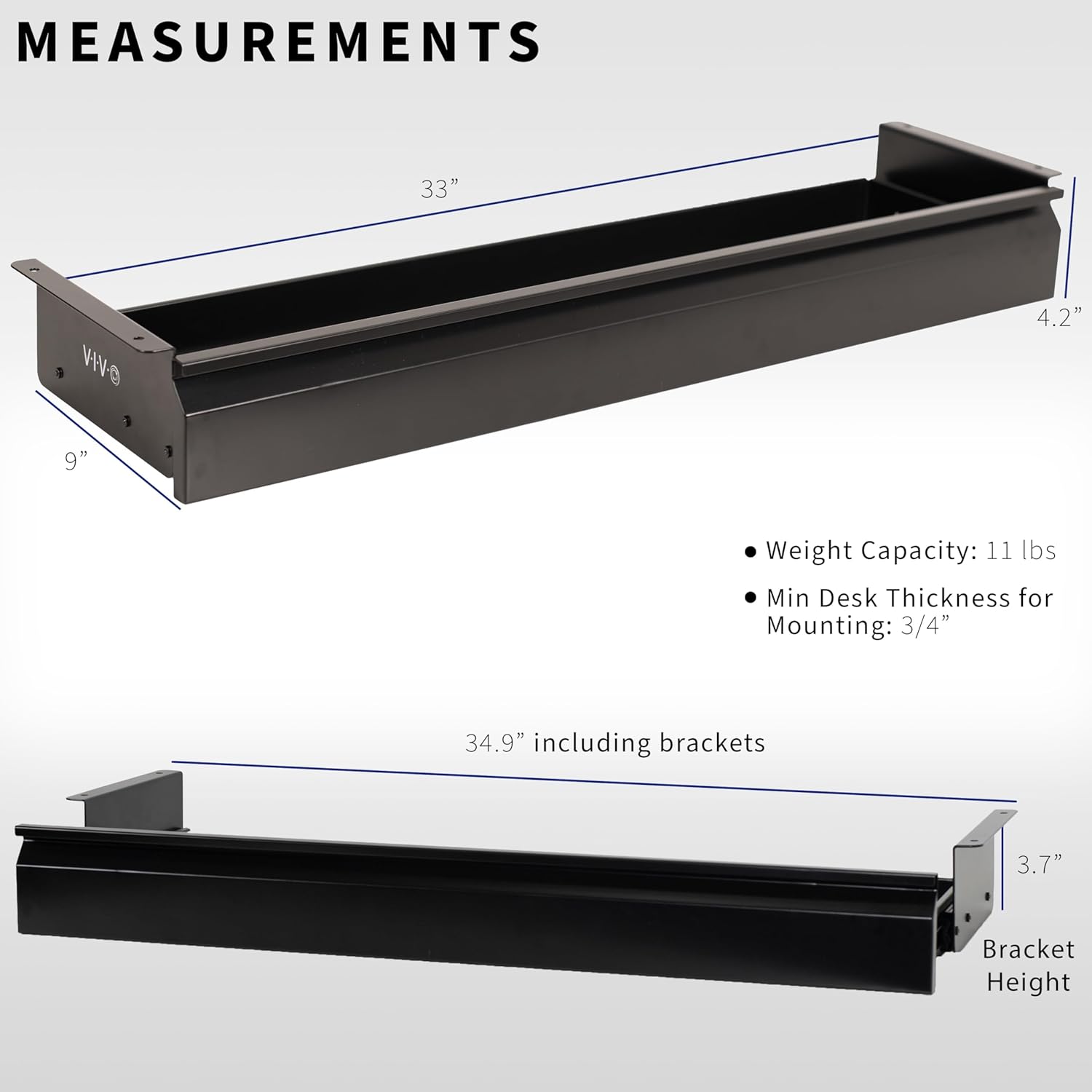 33 inch Under Desk Slide Out D - Home Office Desk With Drawers ulasan dan harga