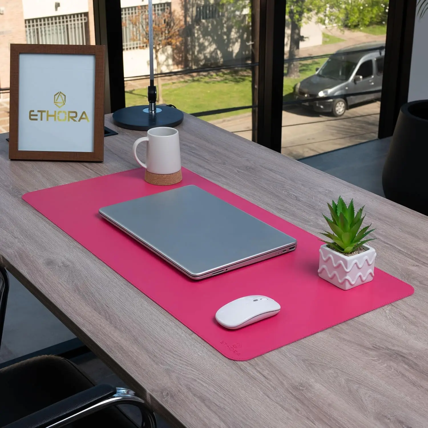 Desk Mat with Non-Slip Suede B - Desk Mat Leather ulasan dan harga