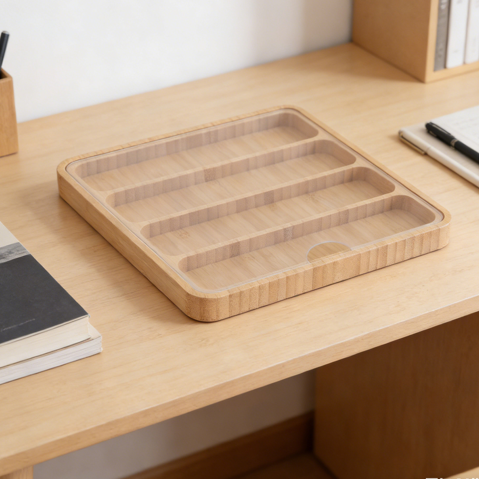 Bamboo Watch Band Storage Box  - Home Office Minimalist ulasan dan harga